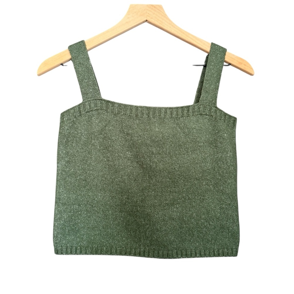 Green Knit Women's Top